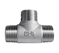 1/4" 3/8" 1/2" 3/4" 1" BSPT Male*Male*Male Thread Tee Type 3 Way 304 Pipe Fitting Connector For Water Oil Air(1/4")