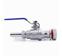 1/4 3/8 1/2 3/4 1 DN8-DN25 SS304 Válvula de bola compacta sin soldadura acero inoxidable Barb(6mm,3/8 Inch)