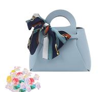 1/4 bolsas de cuero para caramelos - cajas de cuero con cinta, bolsa de chocolate, pequeñas cajas de fiesta para baby shower, bodas, Halloween