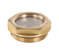 1/4" BSP Male Thread Brass Hex Head Oil Level Sight Glass Window YZWRWRMKTB