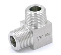 1/4" BSPT Male To Male Equal Elbow 304 Stainless Pipe Fitting Adapter 250 Bar PAJPXPCD