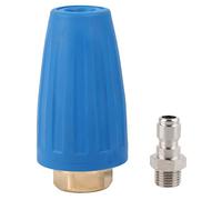 1/4 "de, conexión rápida, limpiador de alta presión, accesorio, boquilla Turbo giratoria en aerosol, 3000PSI[1#]