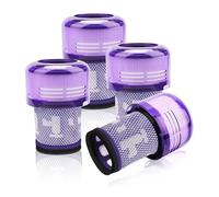 1-4 Filtros Compatibles Con Dyson V12 Detect Slim, Repuesto For Aspiradora Absolute Extra Total Clean Fluffy, Número De Pieza 971517-01(V12-4pcs)