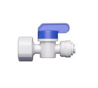 1/4 Inch 3/8 Inch Backwash Ball Valve - RO Water Filter Male To Female Thread Fitting With Quick Connector For Reverse Osmosis System Parts(N4 1I4 Switch)