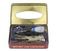 1/4 Inch Air Die Grinder Kit - Pneumatic Grinding Pen with 55000 RPM No Load Speed and 90 PSI Working Pressure - Tungsten Steel Alloy Gears for Engraving Polishing and Cleaning