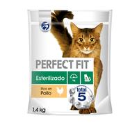 1.4 KG Perfect Fit Adult 1+ Esterilizado Pollo pienso para gatos