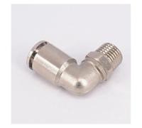 1/4" Male to Fit Tube O/D 10mm Pneumatic Nickel Brass ELbow Push In Connector Union Quick Release Air Fitting Plumbing