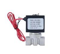 1/4" Normally Close Stainless Steel Body SS304 2-Way Electric Solenoid Valve NC Pneumatic For Water Oil Air GA 12V 24V 220V 110V(TYPE2 Only Valve,DC24V)