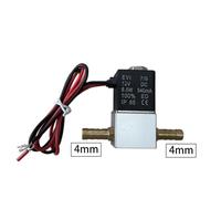 1/4" Normally Closed Compressor Valve 12V 24V 110V 220V Pneumatic Aluminum Solenoid Valves Voltage For Air Valve Water Gas Hot(4mm,DC 12V)