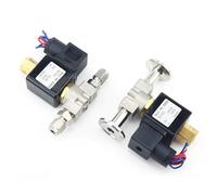1/4" Normally Open Stainless Steel SS 304 2-Way Solenoid Valve DN8 For Oil Water Air Gas Pipe Fitting AC220V/110V DC12V/24V(With K25.4mm,DC12V)