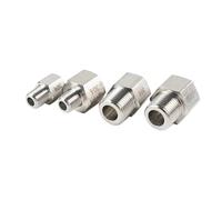 1/4 "NPT hembra a M6 M8 M10 M12 M14 M16 M18 M20 1/8" 1/4 "3/8" 1/2 "BSP NPT macho 304 buje de alta presión for manómetro(F NPT1I4-M M10x1)