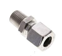 1/4'' NPT Macho x 10L Anillo de corte recto de acero inoxidable 315 Barra DIN 2353