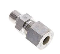 1/4'' NPT Macho x 10S Racor de compresión recto de acero inoxidable 630 Bar DIN 2353