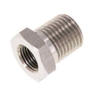 1/4'' NPT x 1/8'' NPT M/F Anillo reductor de acero inoxidable 275 Bar - Hidráulico