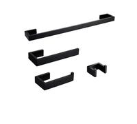 1/4 Piezas de herrajes for baño, portarrollos de Papel higiénico, toalleros for baño, cepillos de Inodoro, Ganchos for Colgar en la Pared(MB-4 Piece Set 60)