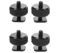 1/4 Pulgada-20 Adaptador de Montaje En Zapata Caliente Tornillo de Trípode A Flash Zapata Caliente para Perfordora Cámara Dslr (4 Paquetes)
