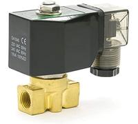 1/4 pulgadas 0-120bar/90bar/50bar/35bar válvula solenoide de alta presión de 2 vías NBR AC220V DC12V DC24V válvula de agua de latón cerrada Normal útil(110v,Orifice 6mm 100 bar)