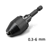 1/4 pulgadas Adaptador de llave sin llave Hex Vástago Cambio rápido Convertir el destornillador para perforar o molinillo para entusiastas de bricolaje y profesionales Aleación