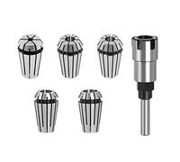 1/4 pulgadas vástago ER16 router abrazadera adaptador portabrocas varilla de extensión con abrazadera de resorte