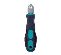 1/4" Quick-Release Screwdriver Bit Holder | Carbon Steel + S2 Alloy + Rubber | 6,35 mm Self-Locking Magnetic Bit Handle | Ball Bearing Quick-Change Chuck