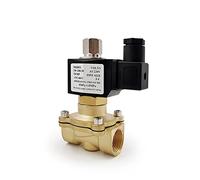 1/4 quot; 3/8 quot; 1/2 quot; 3/4 quot; 1 quot; Válvula Solenoide eléctrica de latón DN15, normalmente abierta, N/O, 12V, 24V, 220V, 110V, válvula neumática for agua y aceite, 1 Uds.(DC12V,DN8)