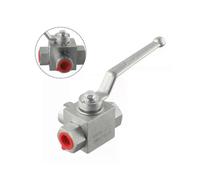 1/4 To 3/4 Hydraulic Three-way High Pressure Ball Valve Carbon Steel Hard Seal Petroleum Engineering Anticorrosion