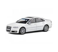 1:43 Audi S8 D3 2010 Modelo Coche Metal Fundido A Presión De Aleación Recuerdo para Adultos Exhibición Estática(White)