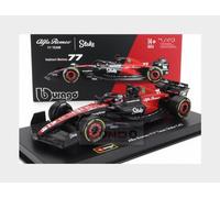 1:43 BURAGO Alfa Romeo F1 C43 #77 2023 Bottas With Pilot And Showcase BU38086-BO