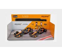 MODELO DE COCHE ESTÁTICO BURAGO MCLAREN JUEGO F1 2x MCL38 NORRIS PLACAS 2024 ...