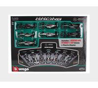 MODELO DE COCHE ESTÁTICO BURAGO MERCEDES GP SET F1 7x W05 W07 W10 W12 W13 W14...
