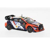 Modelo De Auto IXO 1:43 HYUNDAI i20 N RALLY1 WRC OTT TANAK RALLY MONTECARLO 2025