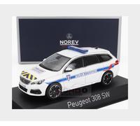NOREV 1/43 PEUGEOT 308 SW 2018 POLICÍA MUNICIPAL MODELO ESTÁTICO DIECAST