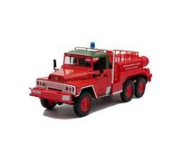 1:43 para ACMAT 6X6 Camión De Bomberos Francés Pumper Simulación Aleación Escala Modelo Metal Coche De Juguete