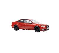 1:43 para Audi S8 D3 2010 Modelo De Coche De Aleación De Simulación Exhibición De Colección Estática Decoración Miniaturas De Automoción(Red)