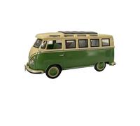 1:43 para Autobús T1 Escala Clásica Metal Verde Modelo Coleccionable¡Una Sorpresa para La Familia