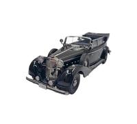 1 43 para Benz Convertible 770 Classic Aloy Car Model Simulation Souvenir Adult Boy Hobby Collection(Negro)