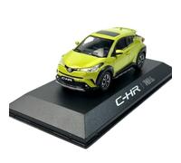 1:43 para CHR Toyota C-HR Amarillo Moda Miniatura Coche Exhibición Aleación Modelo A Pequeña Escala Sedán Juguete