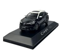 1:43 para CHR Toyota C-HR Modelo Coche Bicolor De Aleación Multicolor Miniatura De Adorno De Interior(Black)