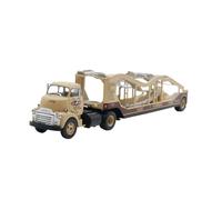 1:43 para GMC COE Furgón Carga con Remolque Modelo a Escala de Aleación Fundida a Presión Juguete Decorativo Escritorio Adorno Decoración del Hogar