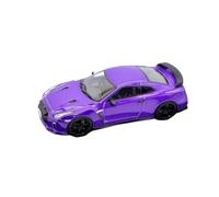1 43 para GT-R35 2007 Modelo De Coche Aleación Simulación Colección Decoración Escritorio Exhibición(Purple)