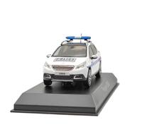1/43 para P~OT 2008 2013 Policía Municipal Blanco Diecast Modelo Juguetes Coches Colección Auto Hobby Regalo No Control Remoto Modelos