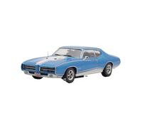 1:43 para Pontiac GTO 1969 Modelo a Escala Metal Fundido a presión para coleccionistas Ideal para exhibición estática Adorno Decoración del Hogar