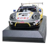 1:43 para Porsche 911 GT3 R 991.2 Modelo De Coche De Aleación De Juguete Coche Adorno Regalo Colección De Pasatiempos No Control Remoto Modelos(Azul)