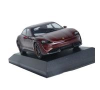 1:43 para Porsche Taycan Turbo S 20210, Modelo De Coche De Aleación Blanco, Juguete, Adorno, Regalo, Colección De Pasatiempos No Control Remoto Modelos(Rojo)