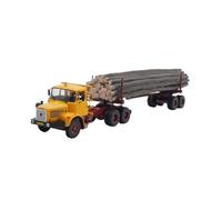 1:43 para TBH 280 Camión de Transporte de Madera con Remolque Modelo de Coche de aleación Souvenir Exhibición estática Adorno Decoración del Hogar