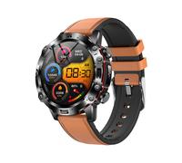 1.43" Smartwatch, ECG, Blood Composition, Blood Sugar, BMI, Body Fat, Alloy Case, Bluetooth Call, SOS (Brown)