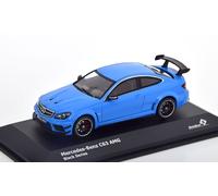 MODELO DE COCHE ESTÁTICO SÓLIDO MERCEDES CLASE C63 V8 AMG 2012 AZUL ESCALA...