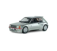 Solido Peugeot 205 Dimma 1990 | Diecast - Coche de tuning clásico francés, gris futura gris, escala 1:43
