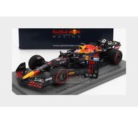 Spark Modelo de resina a escala 1:43 Grand Prix Car compatible con Red Bull Racing Oracle RB18 Max Verstappen (con Pit Board/30th Career Win Dutch GP) en azul