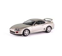 MODELO DE COCHE ESTÁTICO SÓLIDO TOYOTA SUPRA MKIV COUPÉ 2001 PLATA ESCALA 1:43